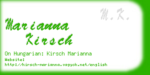 marianna kirsch business card